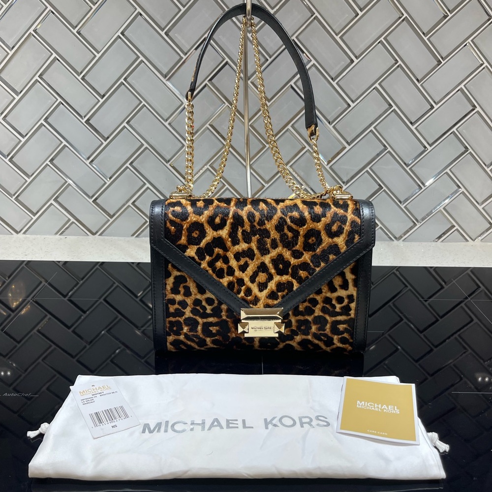 MICHAEL Michael Kors Leopard Print Shoulder Bag